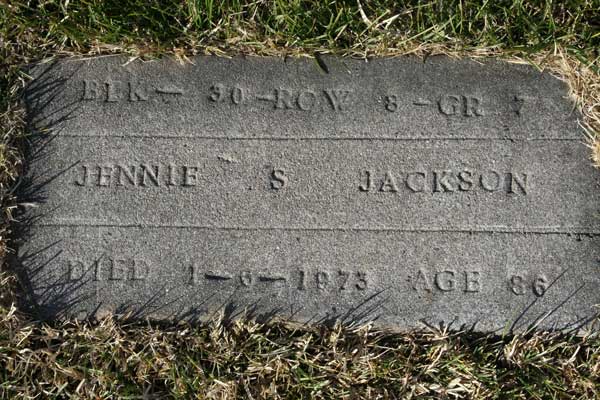 Jackson, Jennie (1884-1973)