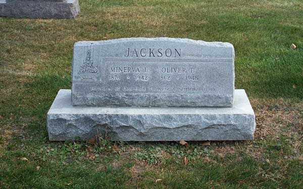 Jackson, Oliver Toussaint (1862-1948) and his wife, Minerva J. Matlock (1872-1942) 